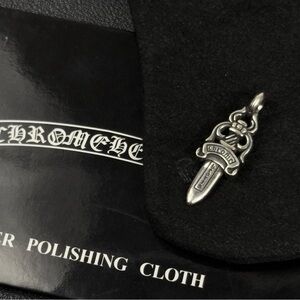 Chrome Hearts Tiny Double Dagger 925 Silver Pendant For Necklace